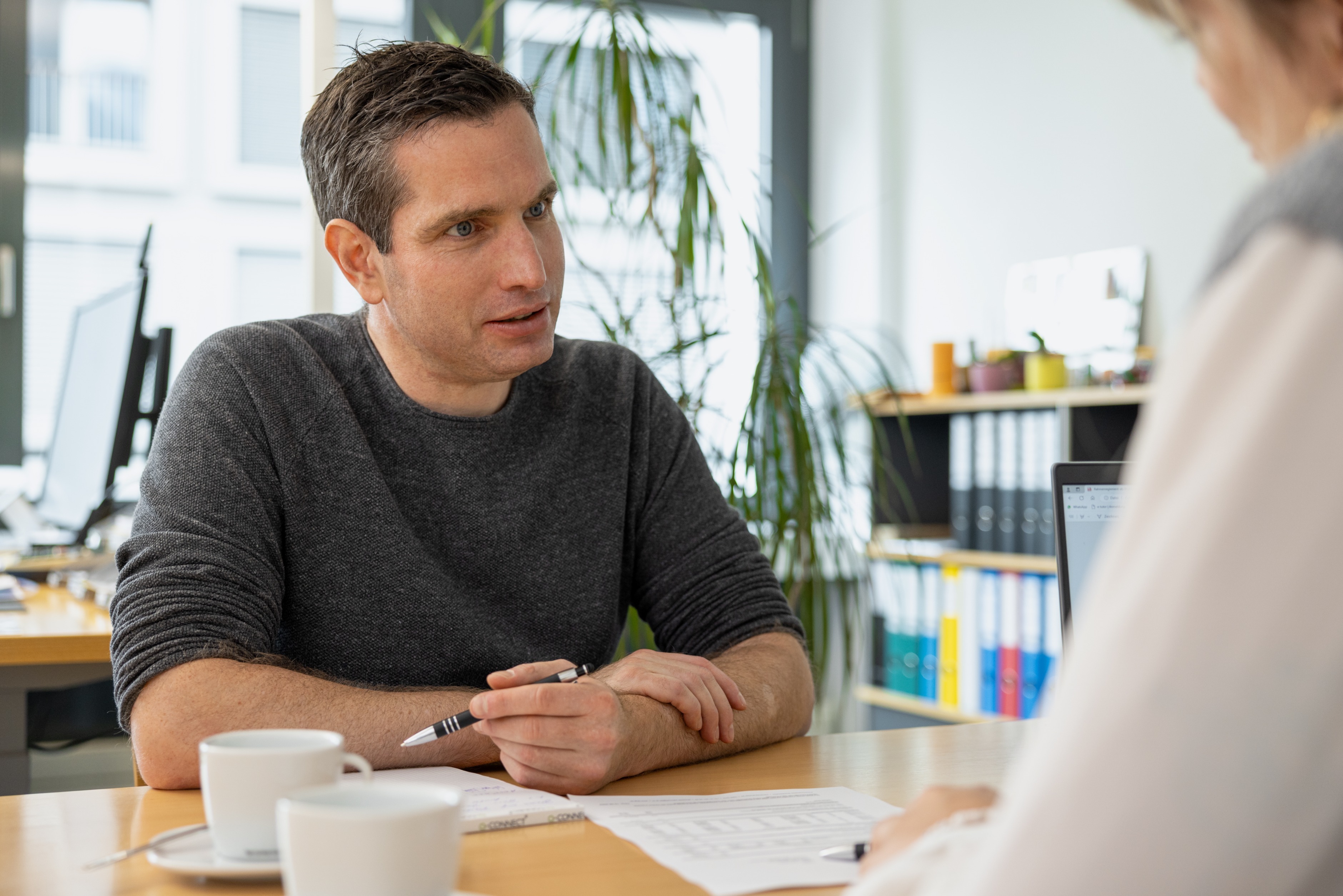 Simon Keller im persönlichen Gespräch